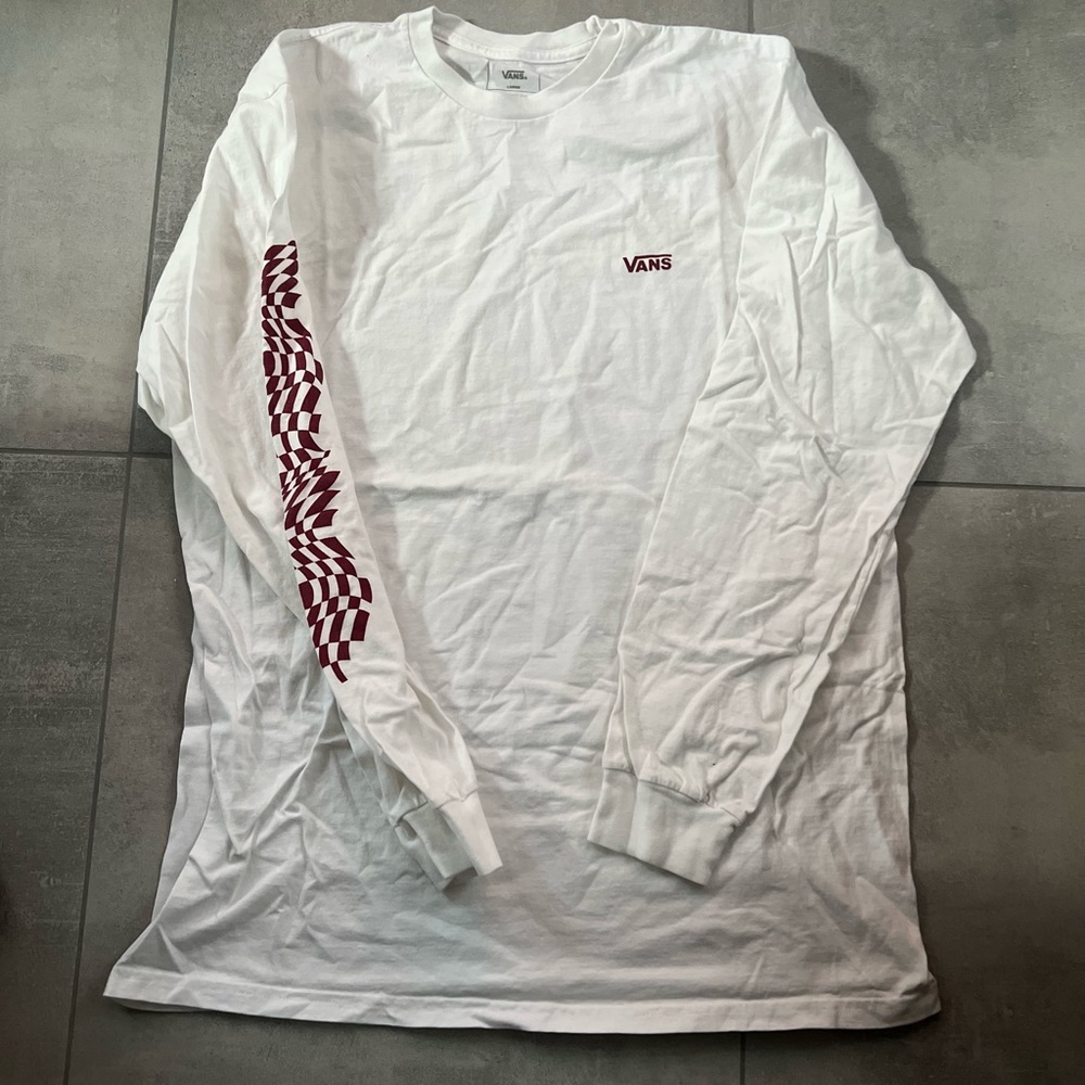Men’s Large Vans Long Sleeve Simple Graphic Shirt